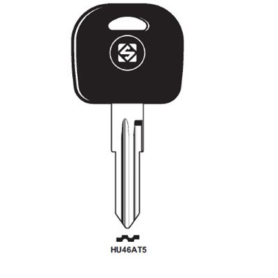Picture of HU46AT5 Transponder Key Blank for Daewoo (CASE ONLY)
