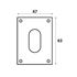 Picture of WKS Oval Escutcheon (Screw-On)