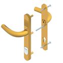 Picture of 92mm Centres Security Handles (3 Holes) Gold