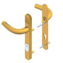 Picture of 92mm Centres Security Handles (2 Holes) Gold