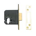 Picture of 76mm WKS Mortice Dual Profile Dead Lockcase with 57mm Backset - Polished Brass