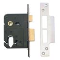 Picture of 76mm Dual Profile Sash Lockcase With 57mm Backset - Stainless Steel