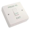 Picture of Exit Button White Plastic - Standard Size