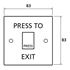 Picture of Exit Button White Plastic - Standard Size