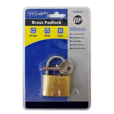 Picture of WKS Brass Padlocks - Blister Packed