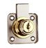 Picture of Drawer Lock For Metal & Wood Furniture - KA - Brass Plated
