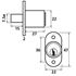 Picture of Dowel Push Button Lock for Sliding Doors - KA