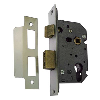 Picture of 63mm Euro Profile Mortice Sashlock with 44mm Backset