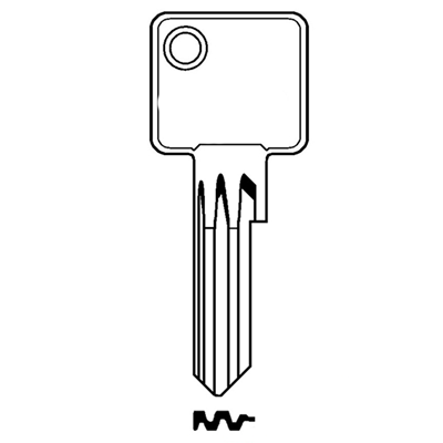 Picture of Silca AB95 ABUS Cylinder Key Blank