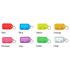 Picture of Kevron Giant Clicktags Key Tags Single Colours - Bag of 25