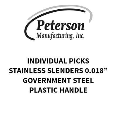 Picture of Peterson Euro Government Steel Stainless Slenders 0.018"