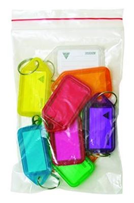 Picture of Kevron Clicktags Key Tags Assorted Colours - Bag of 10