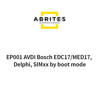 Picture of EP001 AVDI Bosch EDC17/MED17, Delphi, SIMxx by boot mode