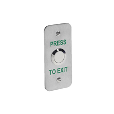 Picture of Stainless Steel Exit Button Narrow Style - Flush
