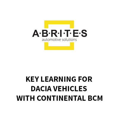 Picture of RR020 - AVDI Key Learning For Dacia vehicles with Continental BCM