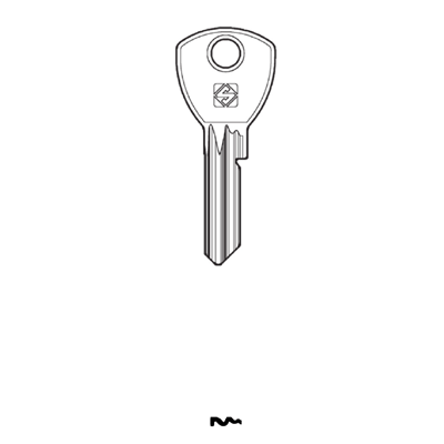 Picture of Silca AB76 Cylinder Key Blank for Abus
