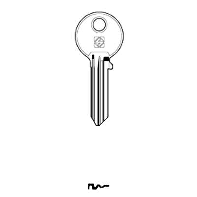 Picture of Silca CS162 Cylinder Key Blank for Cisa