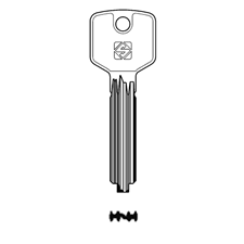 Picture of Silca BRS3R Brisant U12 Dimple Cylinder Key Blank to suit Brisant/Ultion Cylinders