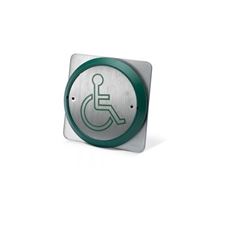 Picture of DDA Exit Button With Wheelchair Logo - Heavy Use - Flush