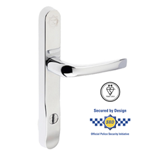 Picture of High-Security 2-Star Lever/Lever Door Handles, 240mm Backplate - 92mm PZ