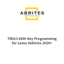 Picture of TN013 AVDI Lexus Key Programming