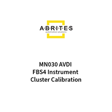 Picture of MN030 AVDI FBS4 Instrument Cluster Calibration