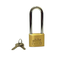 Picture of 50mm WKS Brass Long Shackle Padlock Boxed - KD