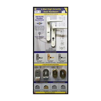 Picture of 2-Star Handles & Escutcheons Display Board