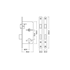 Picture of DIN Euro Sash Lock - Single Throw - 72MM C/C - Backset 60MM - Square End