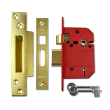 Picture of Union Strongbolt British Standard 5 Lever Mortice Sashlocks - Boxed - Polished Brass