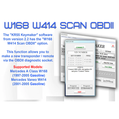 Picture of W168 W414 Scan OBDII License for KR55 MB Remote Keymaker
