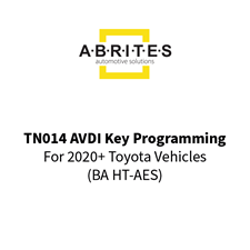 Picture of TN014 AVDI Key programming for 2020+ Toyota vehicles (BA HT-AES)