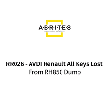Picture of RR026 - AVDI Renault All Keys Lost from RH850 Dump