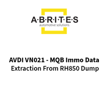Picture of AVDI VN021 - MQB Immo Data extraction from RH850 dump