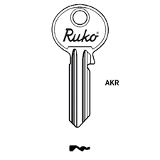 Picture of Genuine 5 Pin Cylinder Key Blank for ASSA/RUKO (AKR)