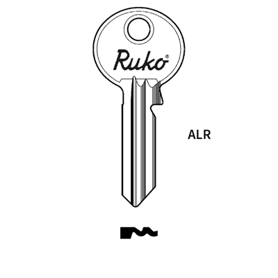 Picture of Genuine ASSA/RUKO ALR 5 Pin Cylinder Key Blank
