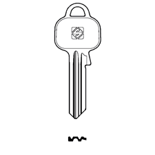 Picture of Silca AE1R Cylinder Key Blank for Asec/Aldridge