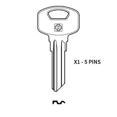 Picture of Silca YA89 Key Blank for Yale