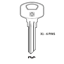 Picture of Silca YA91 Cylinder Key Blank for YALE