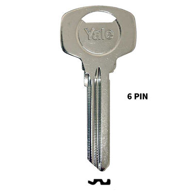 Picture of Genuine Yale YAX6 6-Pin Key Blank Y32A 
