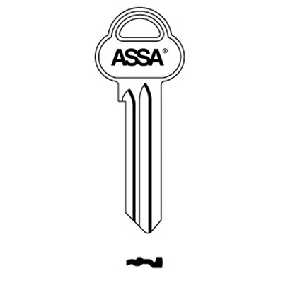 Picture of Genuine ASSA KD 7 Pin Cylinder Key Blank