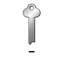 Picture of RST 83 Flat Steel Key Blank (ZG Series)