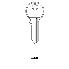 Picture of HDTES1 Cylinder Key Blank for Tessi/Viro/Janus