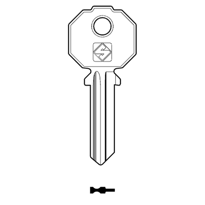 Picture of Silca PF092 Cylinder Key Blank for Prefer