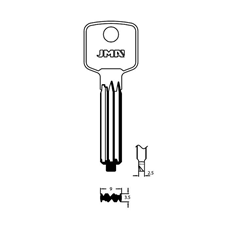 Picture of JMA TX-22 Dimple Key Blank To Suit Brisant Ultion Cylinders