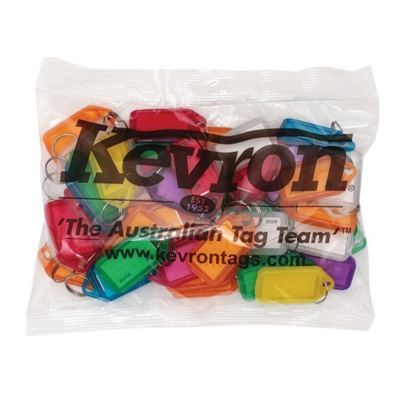Picture of Kevron Clicktags Key Tags Assorted Colours - Bag of 50