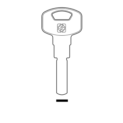 Picture of Silca YA101 Yale Dimple Cylinder Key Blank