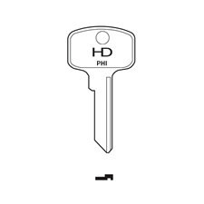 Picture of PH1 Cylinder Key Blank for Phoenix Safe locks