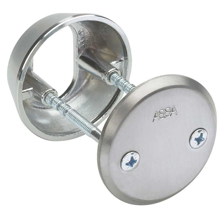 ASSA Outside Cylinder Ring, Inside Blind Rose for Scandinavian Cylinders (13mm) - Satin Chrome