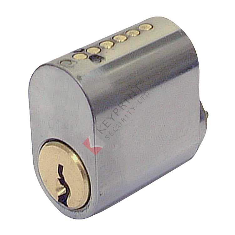 ASSA 6 Pin External Scandinavian Single Cylinder  - Satin Chrome